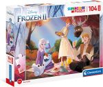 Clementoni puzzle 104 maxi SuperKolor Frozen2 23757