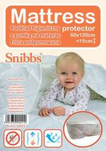 Snibbs Ochraniacz-podkład higieniczny na materac z gumką 60x120cm biały