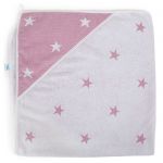 Ceba Ręcznik dla niemowlaka 100x100cm Stars Pink Melange