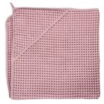 Ceba Ręcznik 100x100 cm Waffle Line Silver Pink - okrycie kąpielowe