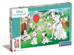 CLEMENTONI puzzle 24 maxi SuperKolor Disney Animals 24245