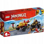 LEGO Ninjago Klocki 71789 Bitwa samochodowo-motocyklowa między Kaiem a Rasem