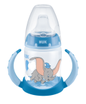 NUK 743884 First Choice Butelka150ml z uchwytami Disney Classics Dumbo ustnik silikonowy niekapek