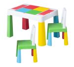 Tega Komplet MULTIFUN 1+2 MF-007-134 multicolor 2 krzesełka + stolik