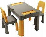 Tega TEGGI MULTIFUN 1+2 grafitowy/musztardowy TI-011-172 2 krzesełka + stolik