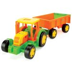 WADER GIGANT Traktor z przyczepą w siatce 66101