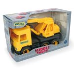 Wader Middle Truck dźwig yellow w kartonie 43cm 32122